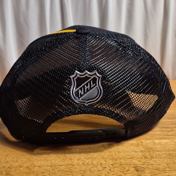 Adidas Pittsburgh Penguins Trucker Snapback Hat - New - Picture 4 of 9